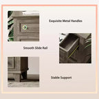 GustoWave Comò a 3/6/7 Cassetti, Mobile Contenitore in Legno con Raffinate Maniglie in Metallo, Comò dal Design Moderno per Camera da Letto, Soggiorno, Ingresso