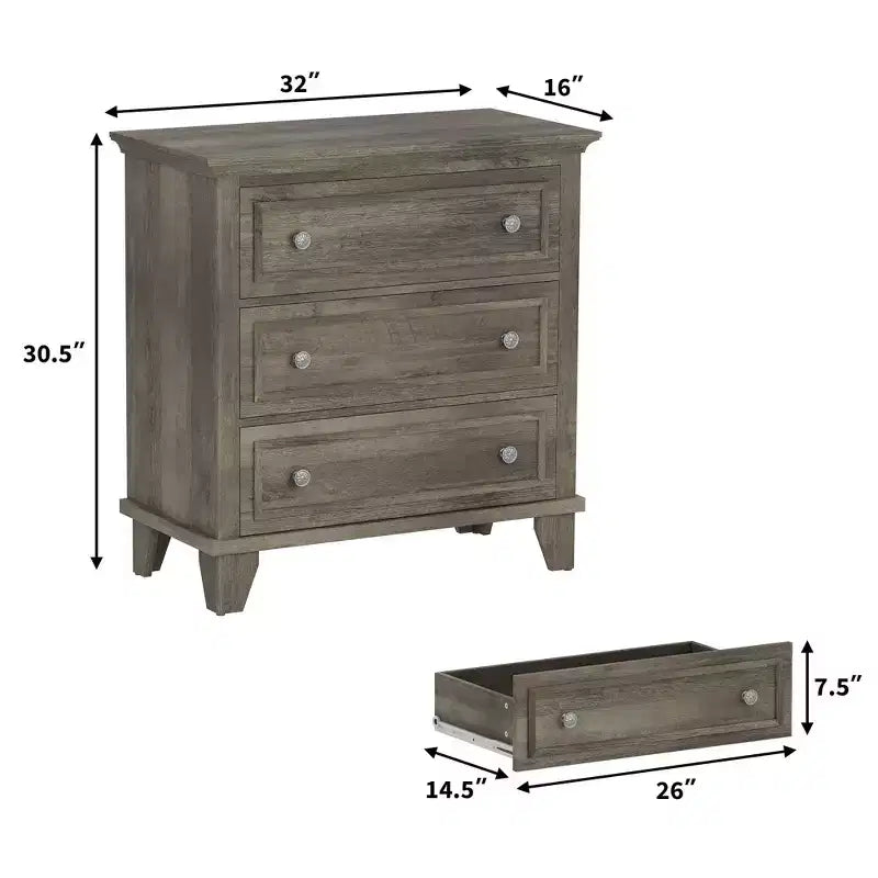 GustoWave Comò a 3/6/7 Cassetti, Mobile Contenitore in Legno con Raffinate Maniglie in Metallo, Comò dal Design Moderno per Camera da Letto, Soggiorno, Ingresso