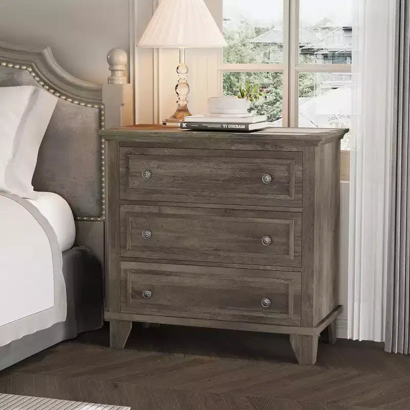 GustoWave Comò a 3/6/7 Cassetti, Mobile Contenitore in Legno con Raffinate Maniglie in Metallo, Comò dal Design Moderno per Camera da Letto, Soggiorno, Ingresso