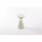 Okak Tavolino Decorativo Elegante, Tavolino da Divano in Fibra di Vetro con Piedistallo, Tavolino Decorativo per Soggiorno, Camera da Letto, Camera degli Ospiti