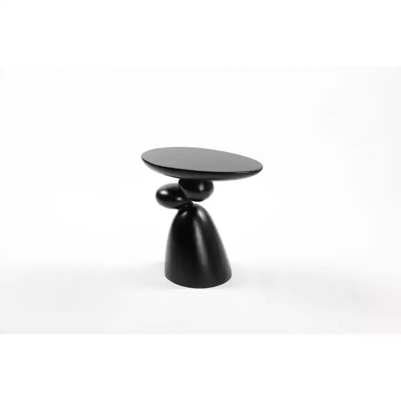 Okak Tavolino Decorativo Elegante, Tavolino da Divano in Fibra di Vetro con Piedistallo, Tavolino Decorativo per Soggiorno, Camera da Letto, Camera degli Ospiti