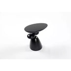 Okak Tavolino Decorativo Elegante, Tavolino da Divano in Fibra di Vetro con Piedistallo, Tavolino Decorativo per Soggiorno, Camera da Letto, Camera degli Ospiti