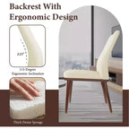 Set di sedie da pranzo Ora in stile medievale, seduta imbottita con cuscino, struttura e gambe in legno, sedie accentate facili da montare per sala da pranzo