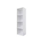 Libreria Etagere a 4 Ripiani in Legno Homez da 41,81 Pollici di Altezza