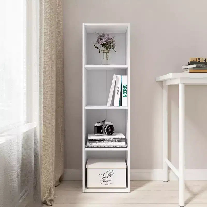 Libreria Etagere a 4 Ripiani in Legno Homez da 41,81 Pollici di Altezza