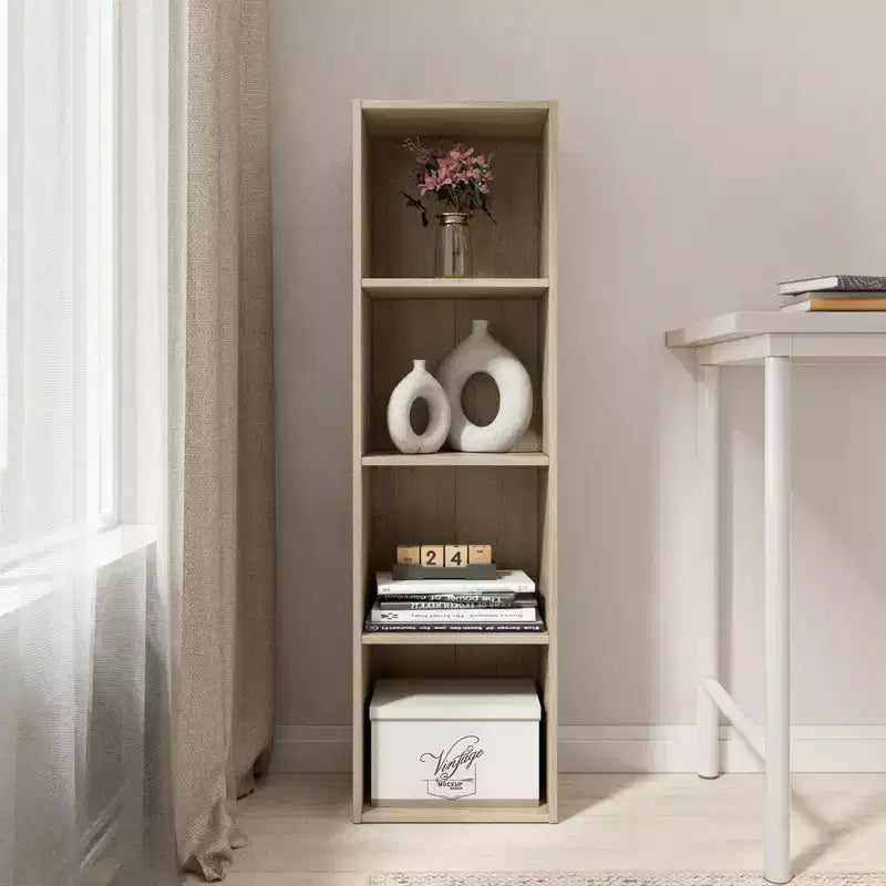 Libreria Etagere a 4 Ripiani in Legno Homez da 41,81 Pollici di Altezza