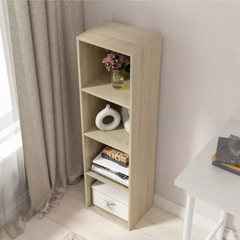 Libreria Etagere a 4 Ripiani in Legno Homez da 41,81 Pollici di Altezza