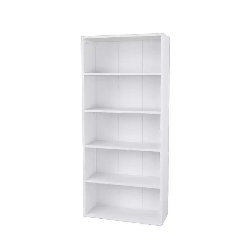 Libreria etagere Homez in legno da 134 cm con 5 ripiani regolabili