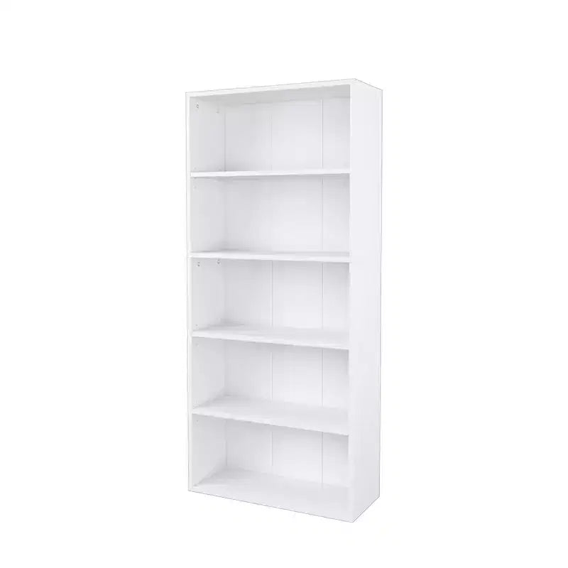 Libreria etagere Homez in legno da 134 cm con 5 ripiani regolabili