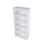 Libreria etagere Homez in legno da 134 cm con 5 ripiani regolabili