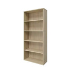 Libreria etagere Homez in legno da 134 cm con 5 ripiani regolabili