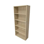 Libreria etagere Homez in legno da 134 cm con 5 ripiani regolabili