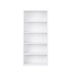 Libreria etagere Homez in legno da 134 cm con 5 ripiani regolabili