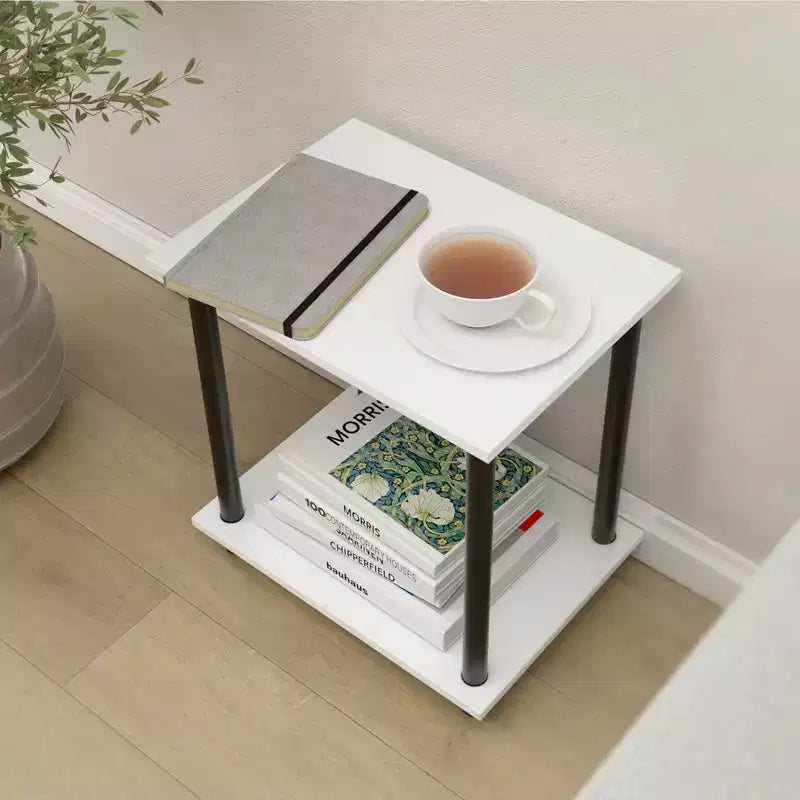 Scaffale domestico in legno a 2 ripiani Homez (38 cm L x 40,3 cm A x 28 cm P)