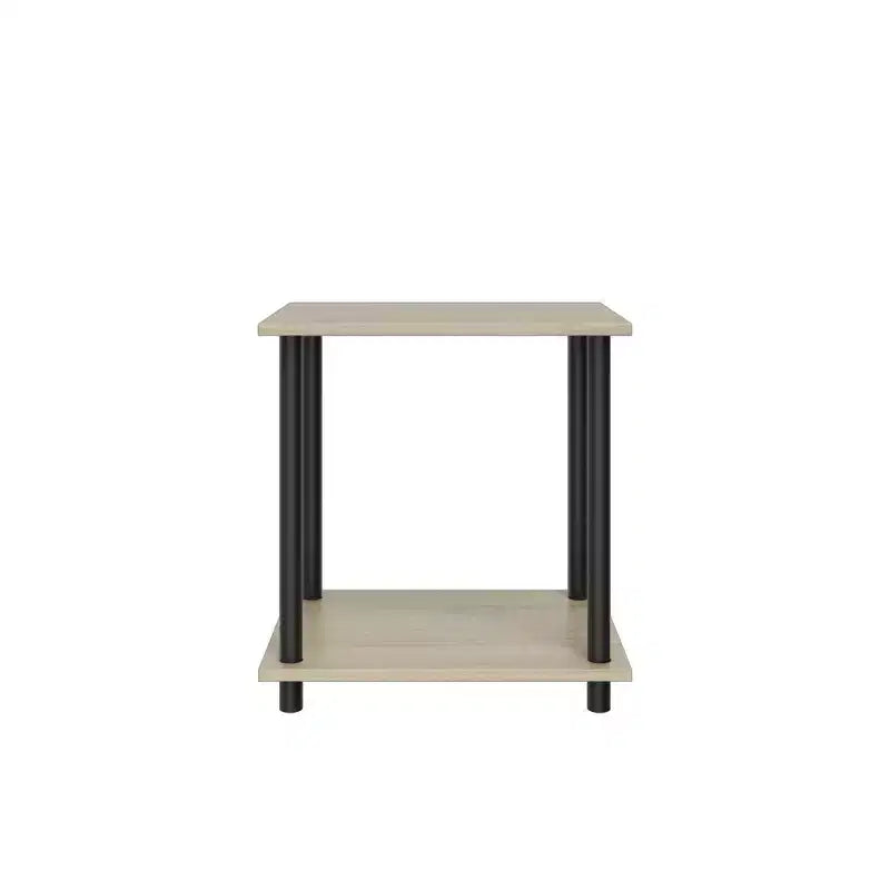 Homez 2 Tiers Wood Household Shelving Unit (14.96 in. W x 15.87 in. H x 11.02 in. D)