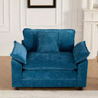 CLIHOME Cloud Sofa - Poltrona singola, divano componibile moderno, comodo cuscino imbottito a doppio strato, tessuto ciniglia traspirante