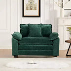 CLIHOME Cloud Sofa - Poltrona singola, divano componibile moderno, comodo cuscino imbottito a doppio strato, tessuto ciniglia traspirante