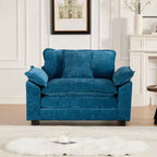 CLIHOME Cloud Sofa - Poltrona singola, divano componibile moderno, comodo cuscino imbottito a doppio strato, tessuto ciniglia traspirante