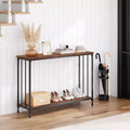 33.5 Console Table, Sofa Tables Narrow Entryway Table, Industrial Hallway Table, Behind Couch Table, for Living Room, Bedroom