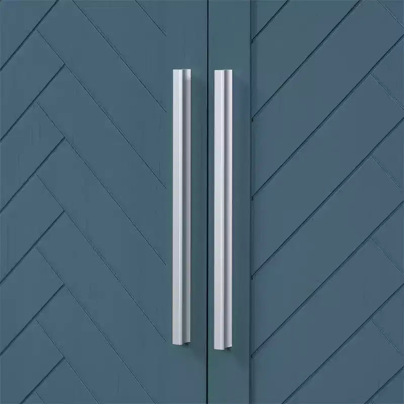 Credenza a buffet, mobile consolle moderno, mobile a pavimento in legno con 4 ante, credenza a buffet in legno