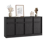 62.4 in Large Coffee Cabinet with Storage  Sideboard Buffet Cabinet with 4 Drawers & 4 Doors, Modern Buffet Table for Kitchen