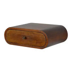 HomeRoots 18 Comodino sospeso ovale a un cassetto in legno massello di castagno
