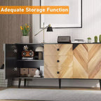 Mobile buffet in legno con finitura contenitore, mobiletto indipendente, per sala da pranzo, ingresso,