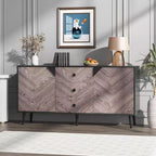 Mobile buffet in legno con finitura contenitore, mobiletto indipendente, per sala da pranzo, ingresso,