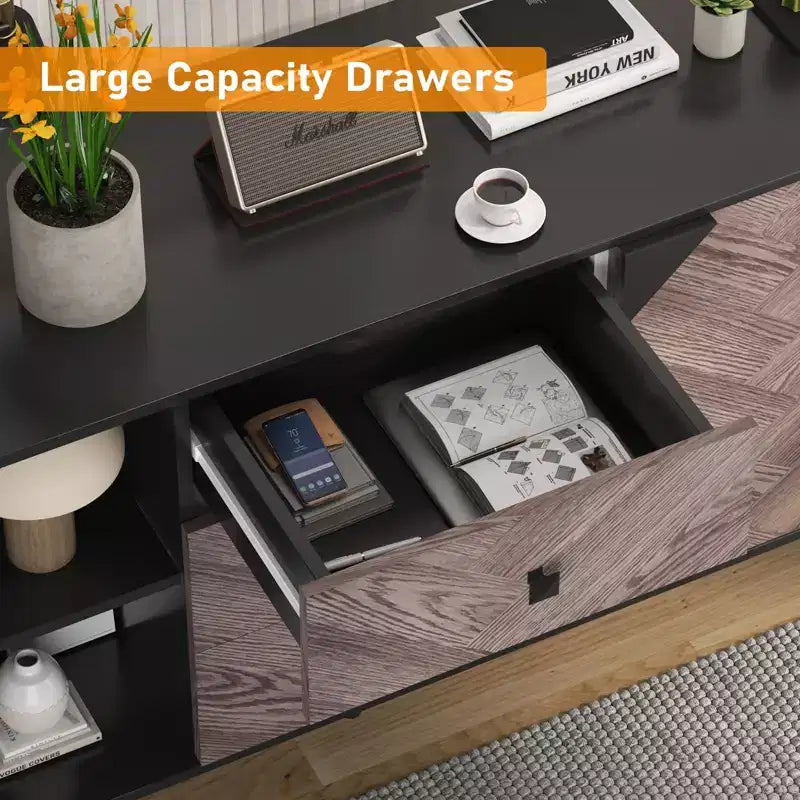 Mobile buffet in legno con finitura contenitore, mobiletto indipendente, per sala da pranzo, ingresso,