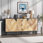 Mobile buffet in legno con finitura contenitore, mobiletto indipendente, per sala da pranzo, ingresso,