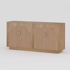 Acekool 63 Mobile Contenitore Moderno da Cucina con Ante ad Arco, Credenza Consolle per Sala da Pranzo