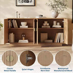 Acekool 63 Mobile Contenitore Moderno da Cucina con Ante ad Arco, Credenza Consolle per Sala da Pranzo