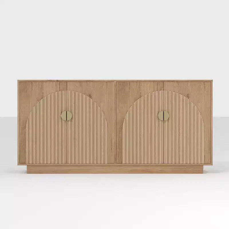 Acekool 63 Mobile Contenitore Moderno da Cucina con Ante ad Arco, Credenza Consolle per Sala da Pranzo