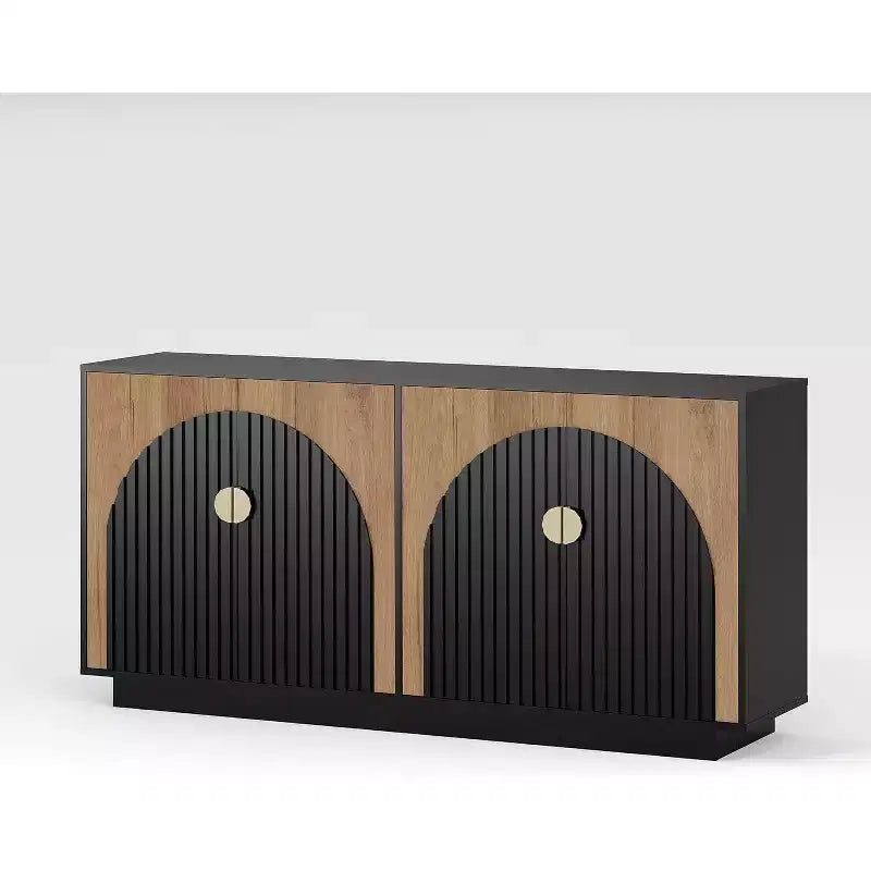 Acekool 63 Mobile Contenitore Moderno da Cucina con Ante ad Arco, Credenza Consolle per Sala da Pranzo