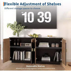 Acekool 63 Mobile Contenitore Moderno da Cucina con Ante ad Arco, Credenza Consolle per Sala da Pranzo