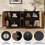 Acekool 63 Mobile Contenitore Moderno da Cucina con Ante ad Arco, Credenza Consolle per Sala da Pranzo