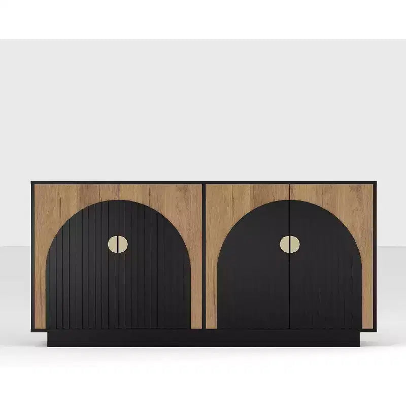 Acekool 63 Mobile Contenitore Moderno da Cucina con Ante ad Arco, Credenza Consolle per Sala da Pranzo