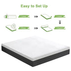Materasso in memory foam da 30 cm in scatola, morbido e traspirante, sensazione soffice
