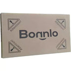 Comodino bianco Bonnlo, comodino piccolo con cassetto e ripiano