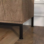 Madia/Buffet indipendente in legno moderno con ripiani regolabili per cucina, sala da pranzo, soggiorno.