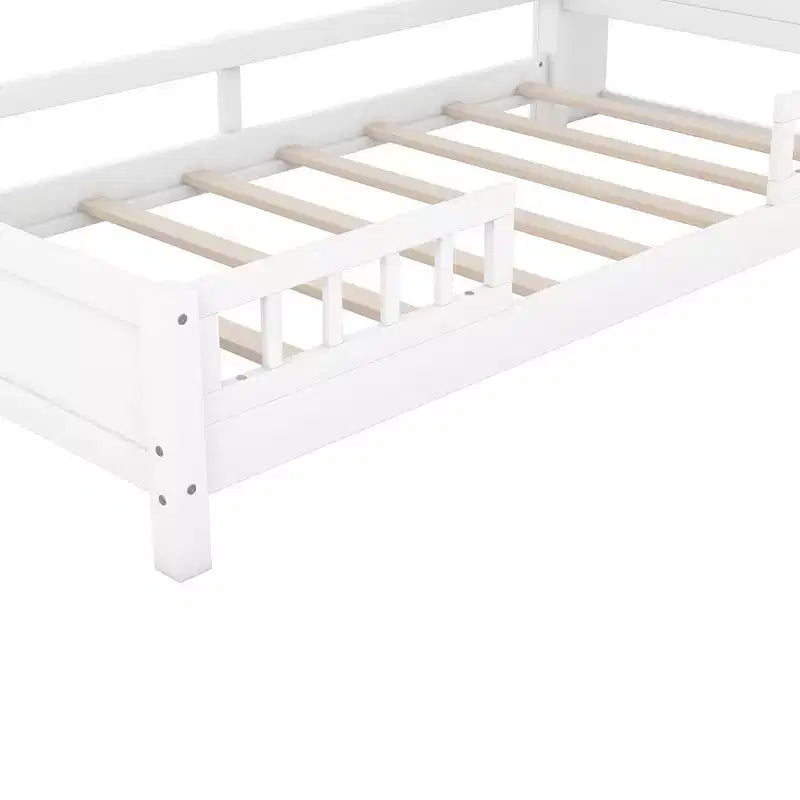 Piattaforma Letto con Ripiani Contenitore Illuminazione a LED Testiera Sponda Letto Piattaforma Struttura Supporto Nessuna Rete Necessaria Bianco Misura Singola