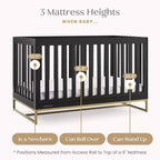 Delta Children Lettino Jade 4-in-1 trasformabile in Divano Letto