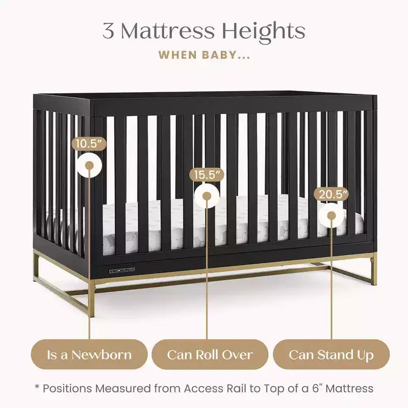 Delta Children Lettino Jade 4-in-1 trasformabile in Divano Letto