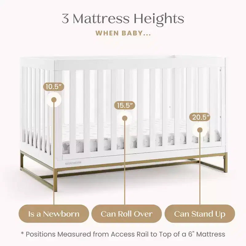 Delta Children Lettino Jade 4-in-1 trasformabile in Divano Letto