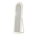 HomeRoots 60 Clear Arch Lighted Freestanding and Wall Mount Frameless Full Length Mirror