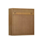 Teamson Home Tremolo Mobiletto da Parete a 2 Ante Moderno Bohemien con Legno Massello e Frontali Scanalati Contemporanei