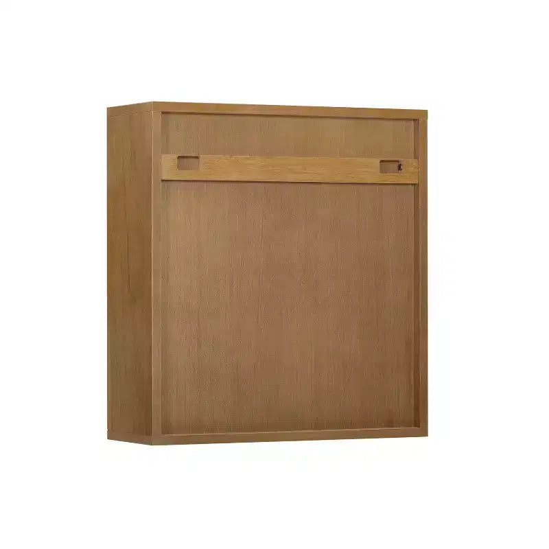 Teamson Home Tremolo Mobiletto da Parete a 2 Ante Moderno Bohemien con Legno Massello e Frontali Scanalati Contemporanei