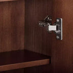 Teamson Home Tremolo Mobiletto da Parete a 2 Ante Moderno Bohemien con Legno Massello e Frontali Scanalati Contemporanei