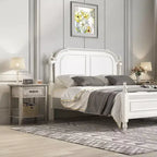 Comodino, set di 2 tavolini con cassetto, comodini set da 2, tavolino contenitore a 2 ripiani con cassettiera per soggiorno, camera da letto, dormitorio, grigio