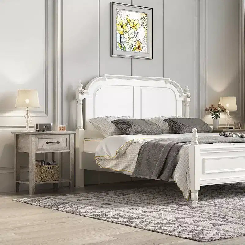 Comodino, set di 2 tavolini con cassetto, comodini set da 2, tavolino contenitore a 2 ripiani con cassettiera per soggiorno, camera da letto, dormitorio, grigio